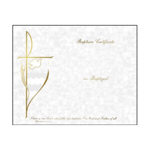 Baptism Certificate Create Your Own