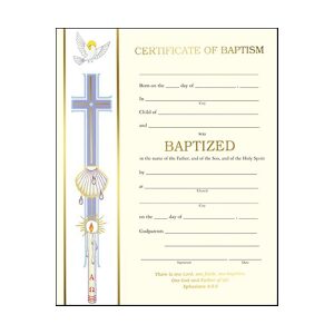 Baptism Certificate Bannerline
