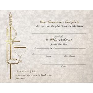 First Communion Certificate