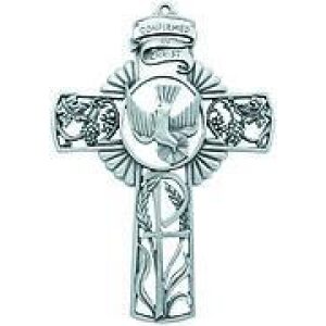 Pewter Confirmation Cross 5″