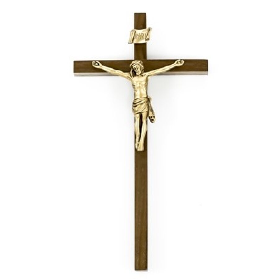 Corpus Crucifix - Walnut/Gold 10