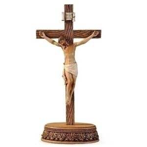 Standing Crucifix Stand 8.5″ Resin