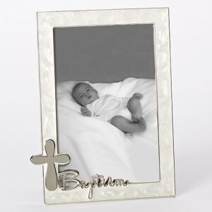 Baptism Cross Picture Frame