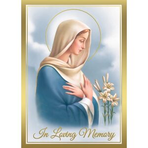 Repose Mary In Loving Memory Mass Card
