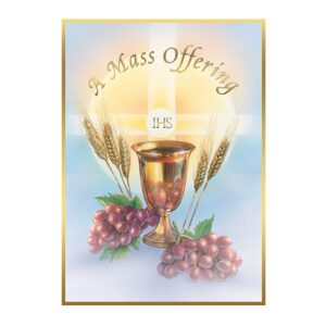 Intention Chalice and Grapes Mass Card