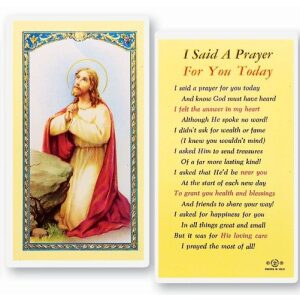 I Said A Prayer For You Today Prayer Card