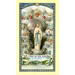 Mysteries of the Rosary Prayer Card