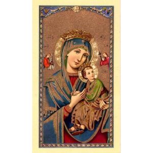 Our Lady of Perpetual Help Prayer Card