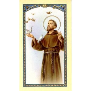 Prayer For Peace Saint Francis Prayer Card