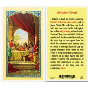 Apostles Creed Prayer Card