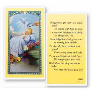 Baby’s Baptism Prayer Card