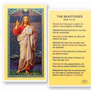 Beatitudes Prayer Card