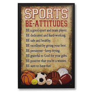 Sports Be-Attitudes Plaque