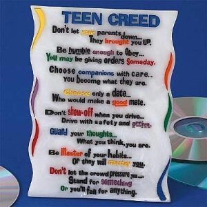 Teen Creed Marble Plaque