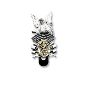 Saint Christopher Guardian Angel Visor Clip