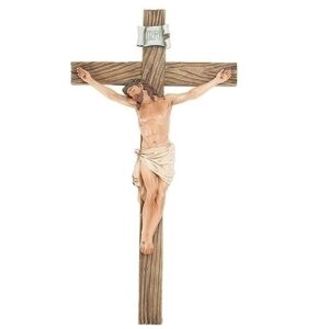 Crucifix 13.75″ Hand Painted Corpus