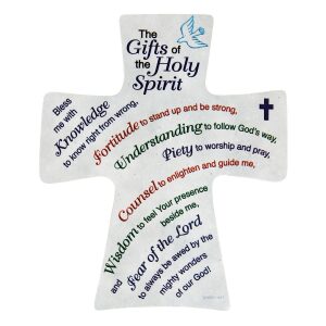 Gifts of The Holy Spirit Cross Wall Plaque