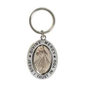 Divine Mercy Revolving Auto Key Chain