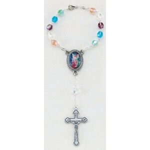 Our Lady Of The Highway Multicolor Auto Rosary