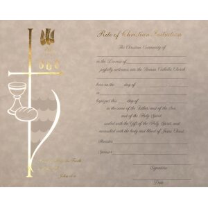 RCIA Certificate Parchment