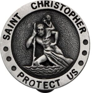 Saint Christopher Visor Clip