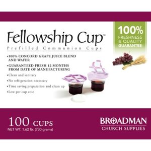 Fellowship Cup: Prefilled Communion Cups – 100 Cups