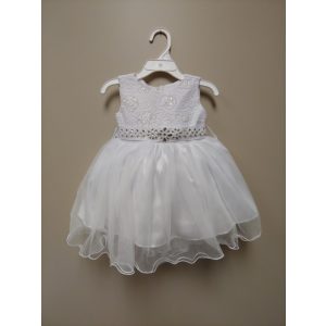 Baptism Dress White Lace with Tulle