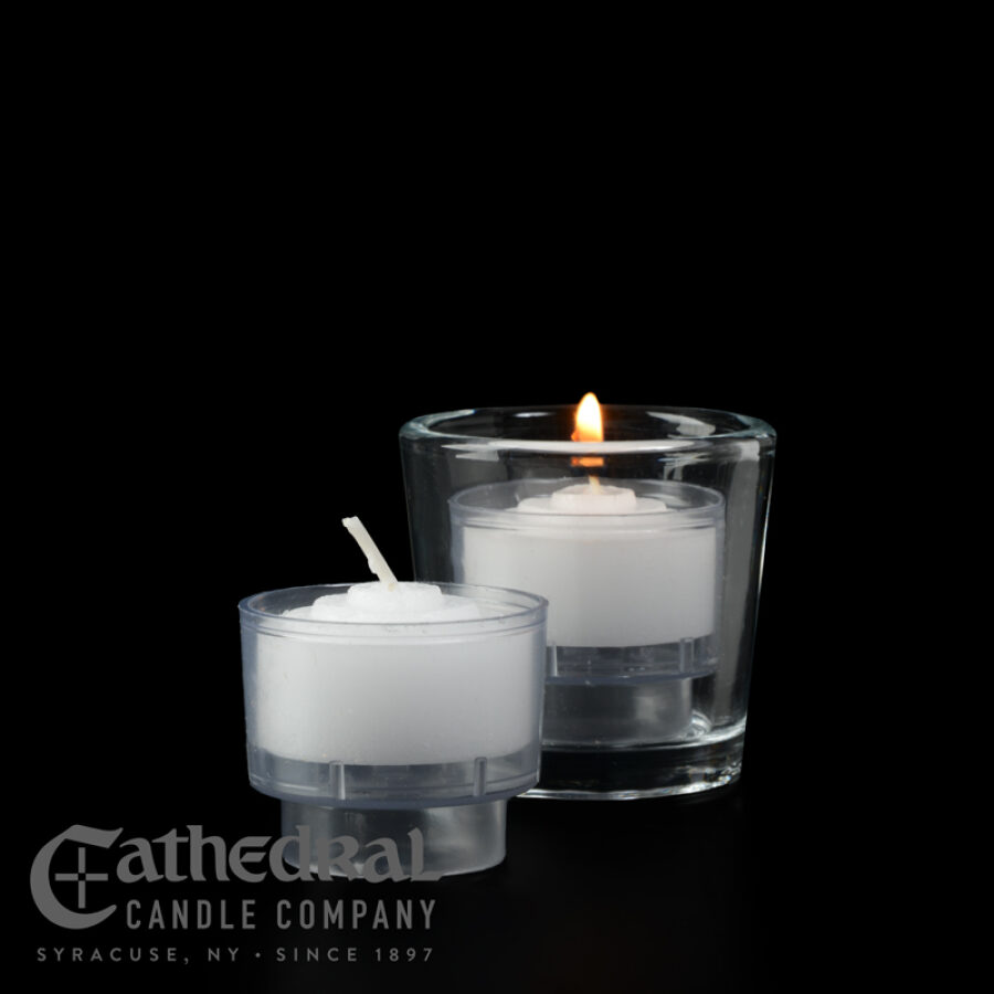 4 Hour Votive Candle in Disposable Cup - Clear