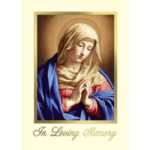 Repose In Loving Memory Mary Mass Card