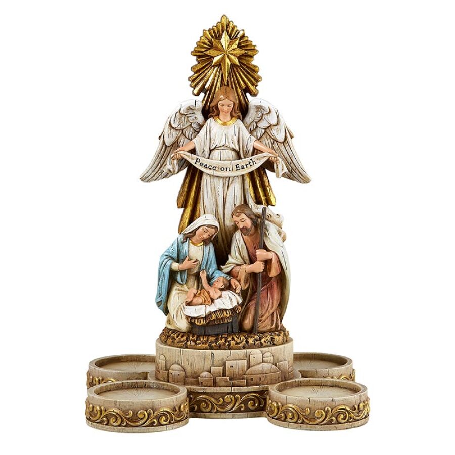 Nativity Advent Candleholder - Universal Church Supplies