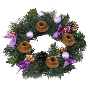 Advent Wreath – Purple Ribbon