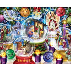 Puzzle – Nativity Snow Globes
