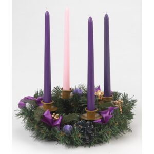 Advent Wreath – Purple Ribbon