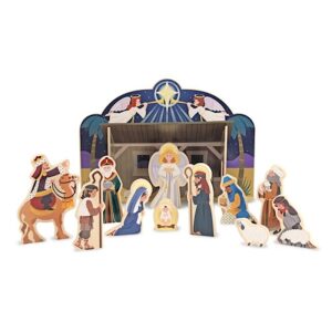 Nativity-Wooden Nativity Set (12 Pieces)