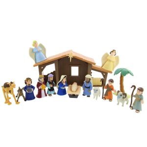 Nativity w/Talking Mary Figurine