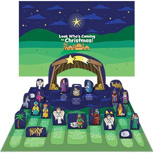 Nativity Window Calendar Pop Up