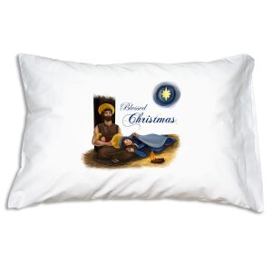 Holy Family Blessed Christmas Pillowcase