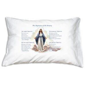 Our Lady of Grace: Rosary Mysteries Pillowcase