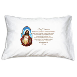 Sacred Heart: Act of Contrition Pillowcase