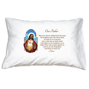 Sacred Heart: Our Father Pillowcase