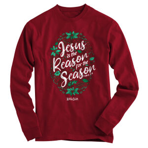Kerusso Womens Christmas Long Sleeve T-Shirt Reason For the Season