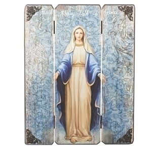 17″H OUR LADY OF GRACE DECORATIVE PANEL