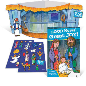 Combo: Good News: Great Joy – Sticker Book And Poster Combo