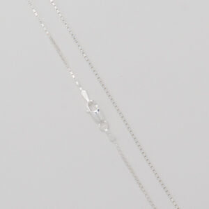 Sterling Silver Rhodium Plated Light Curb Chain