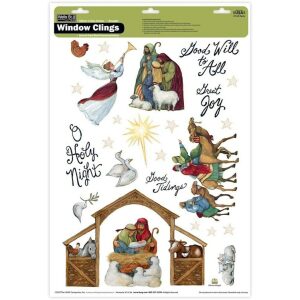 Nativity Window Clings