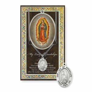 GENUINE PEWTER OUR LADY OF GUADALUPE