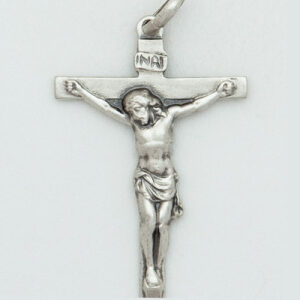 Sterling Silver Matte Finish Gothic Crucifix