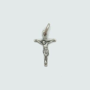 Sterling Silver Matte Finish Gothic Crucifix