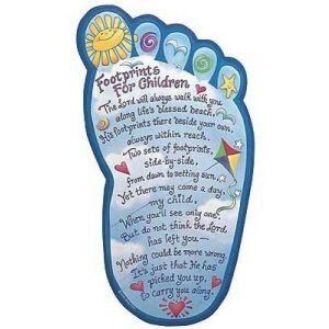 Footprints for Children Plaque