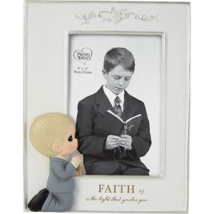 Precious Moments Faith is the Light That Guides You Boy Photo Frame